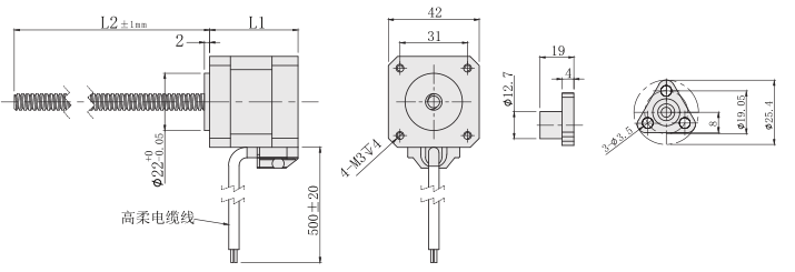 42丝杆91抖音APP下载外形尺寸图