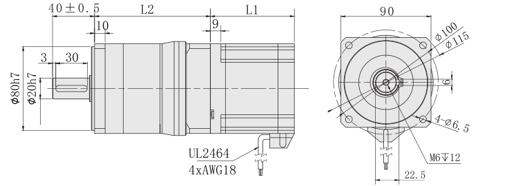 90行星减速步进91抖音APP下载外形尺寸图
